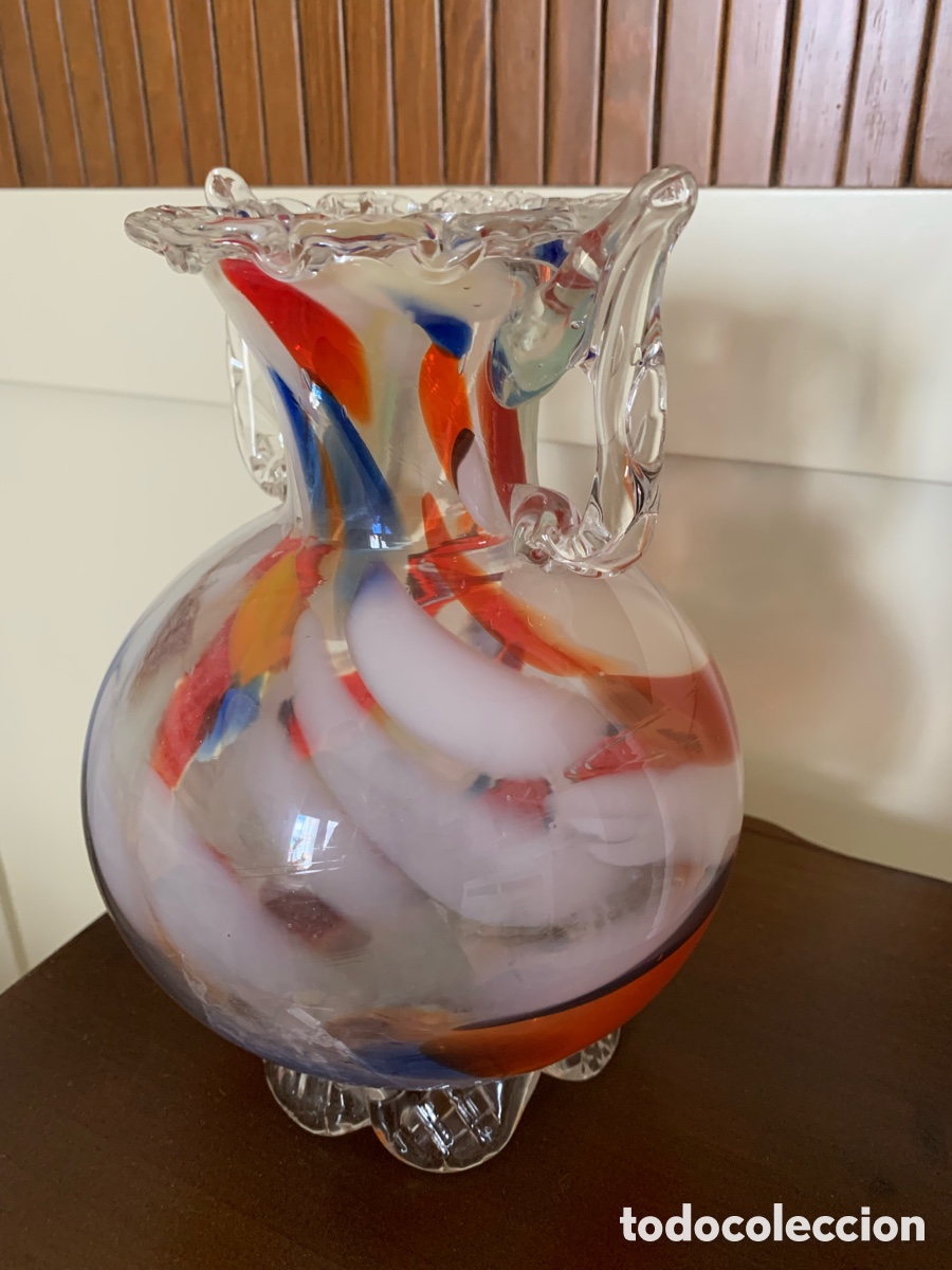 Antig&uuml;edades: Jarr&oacute;n antiguo de colores. - Foto 4