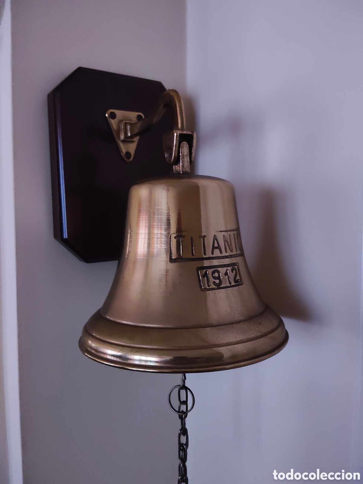 Antig&uuml;edades: Campana de bronce de barco - Foto 1