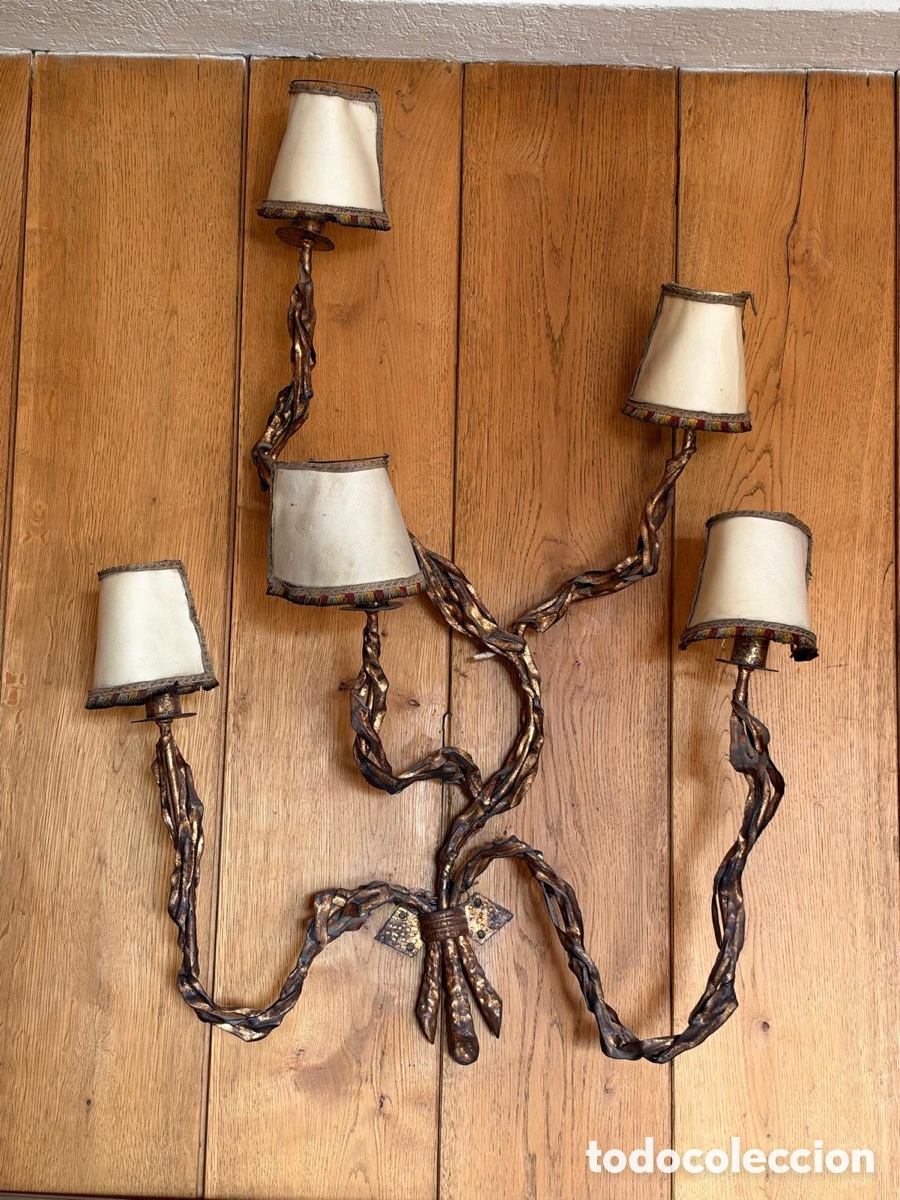 Antig&uuml;edades: Apliques de pared de bronce - Foto 1