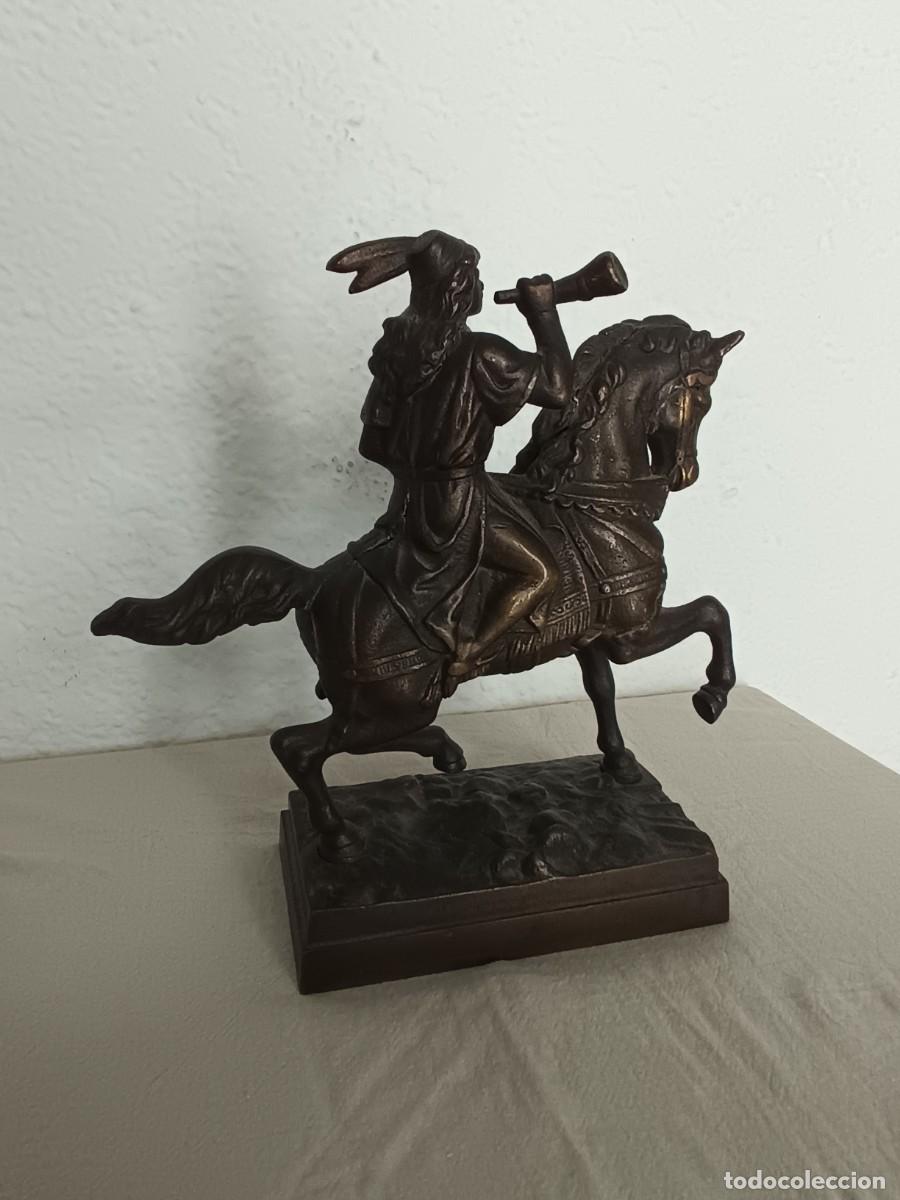 Antig&uuml;edades: JINETE CORNETA BRONCE