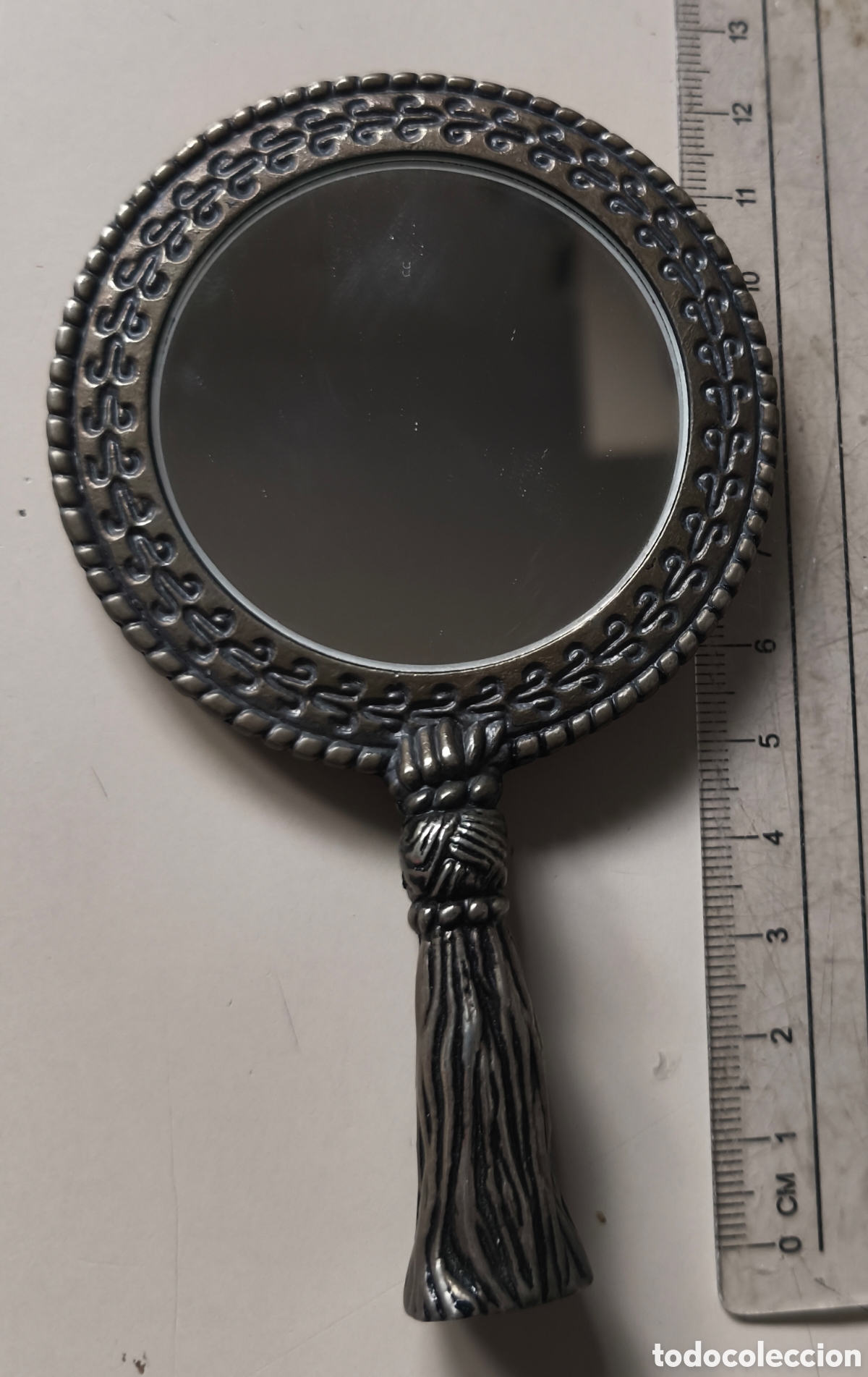 Antig&uuml;edades: Espejo vintage. Marca GODINGER SILVER ART COMPANY (GSA). Ba&ntilde;ado en plata.