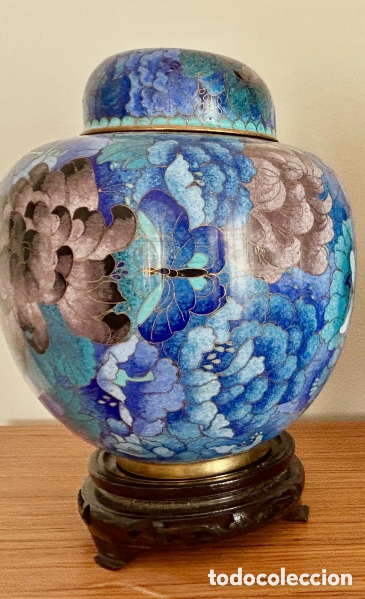 Antig&uuml;edades: Tibotes cloisonne azules - Foto 2