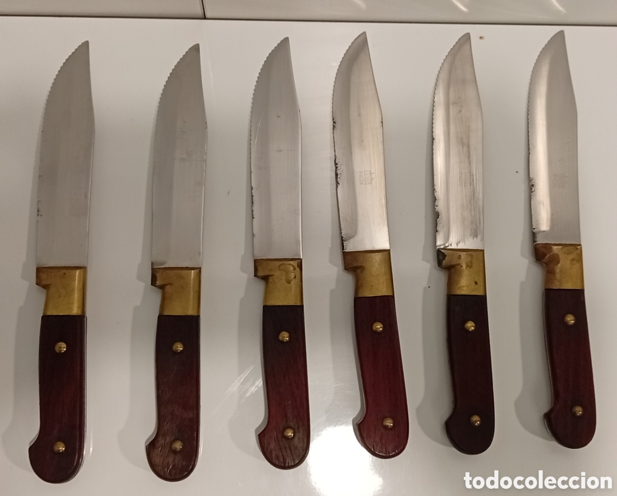 Antig&uuml;edades: .CUCHILLOS DE MESA TRADICIONAL DE ESTILO RUSTICO