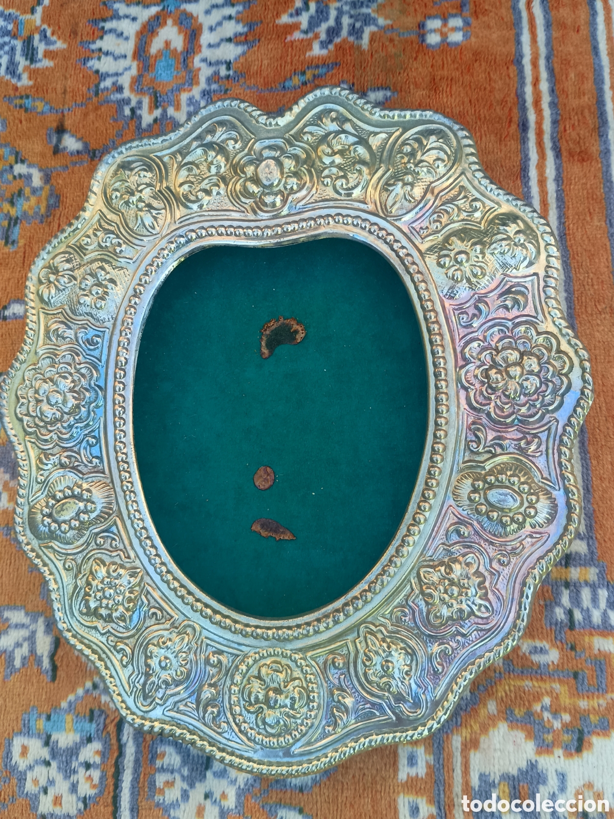 Antig&uuml;edades: Estuche relicario plateado - Foto 3