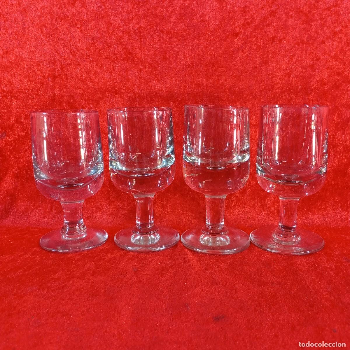 Antig&uuml;edades: CONJUNTO DE COPAS VINTAGE - CRISTAL TRANSPARENTE ALEM&Aacute;N - 1970'S - 13 CM DE ALTO