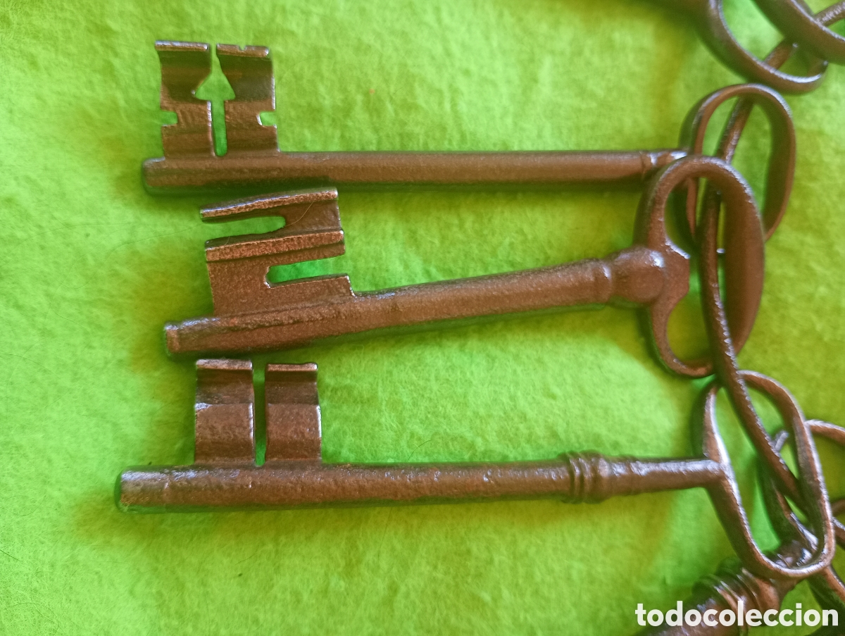 Antig&uuml;edades: 7 llaves antiguas de forja. - Foto 7