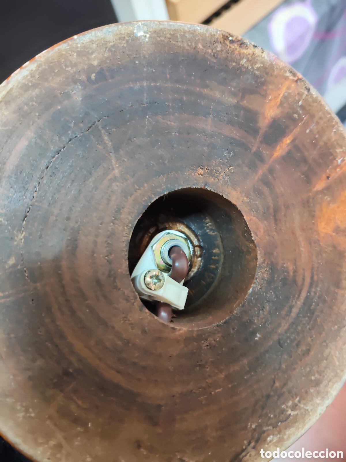 Antig&uuml;edades: Base lampara tipo vela 36 cm - Foto 7