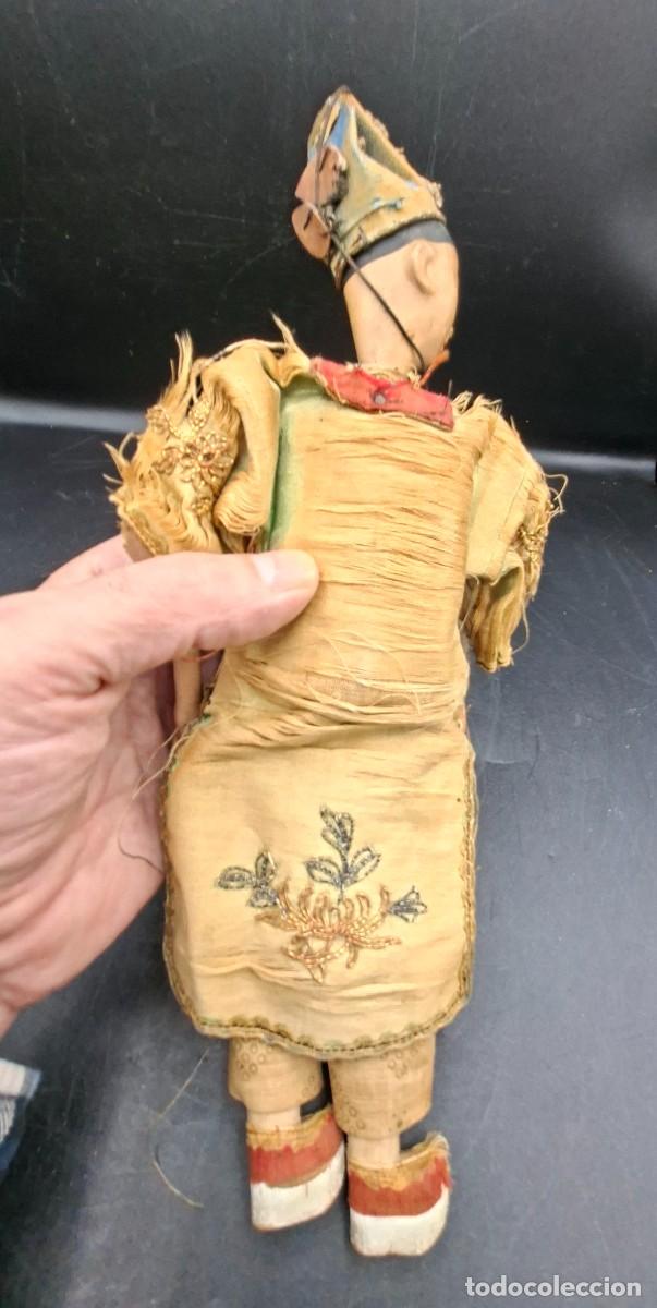 Antig&uuml;edades: Pareja de mu&ntilde;ecas tradicionales de opera china - Foto 11