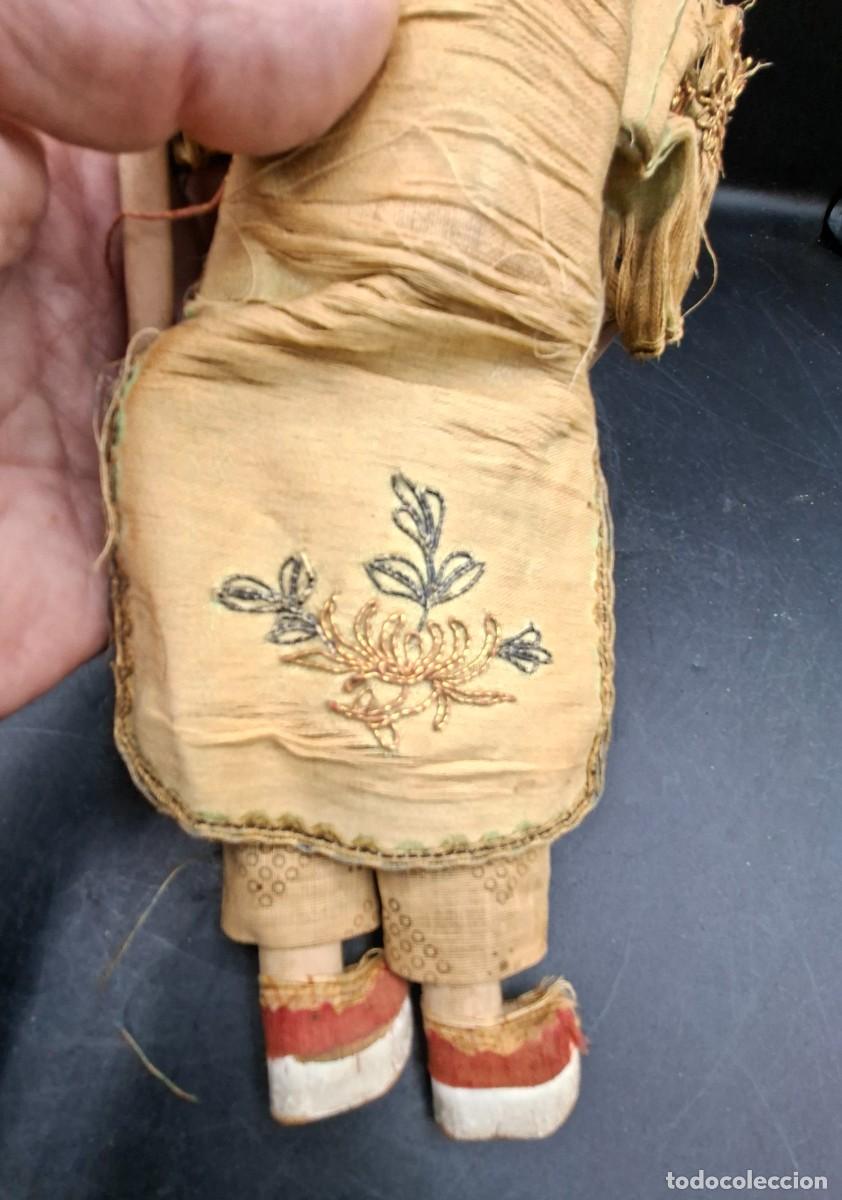 Antig&uuml;edades: Pareja de mu&ntilde;ecas tradicionales de opera china - Foto 12