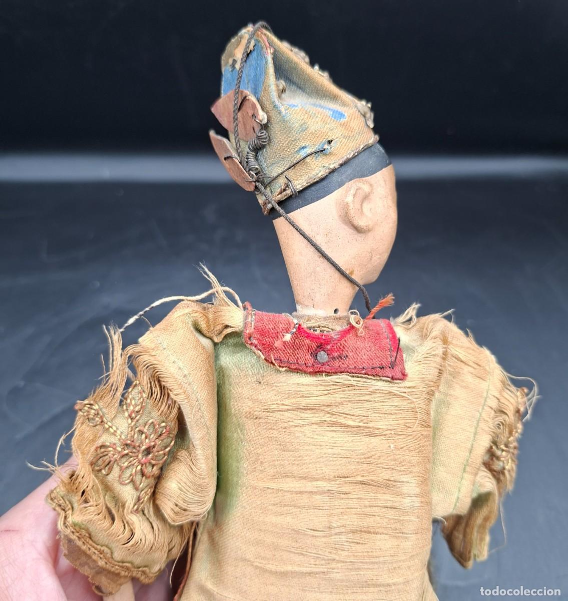 Antig&uuml;edades: Pareja de mu&ntilde;ecas tradicionales de opera china - Foto 13