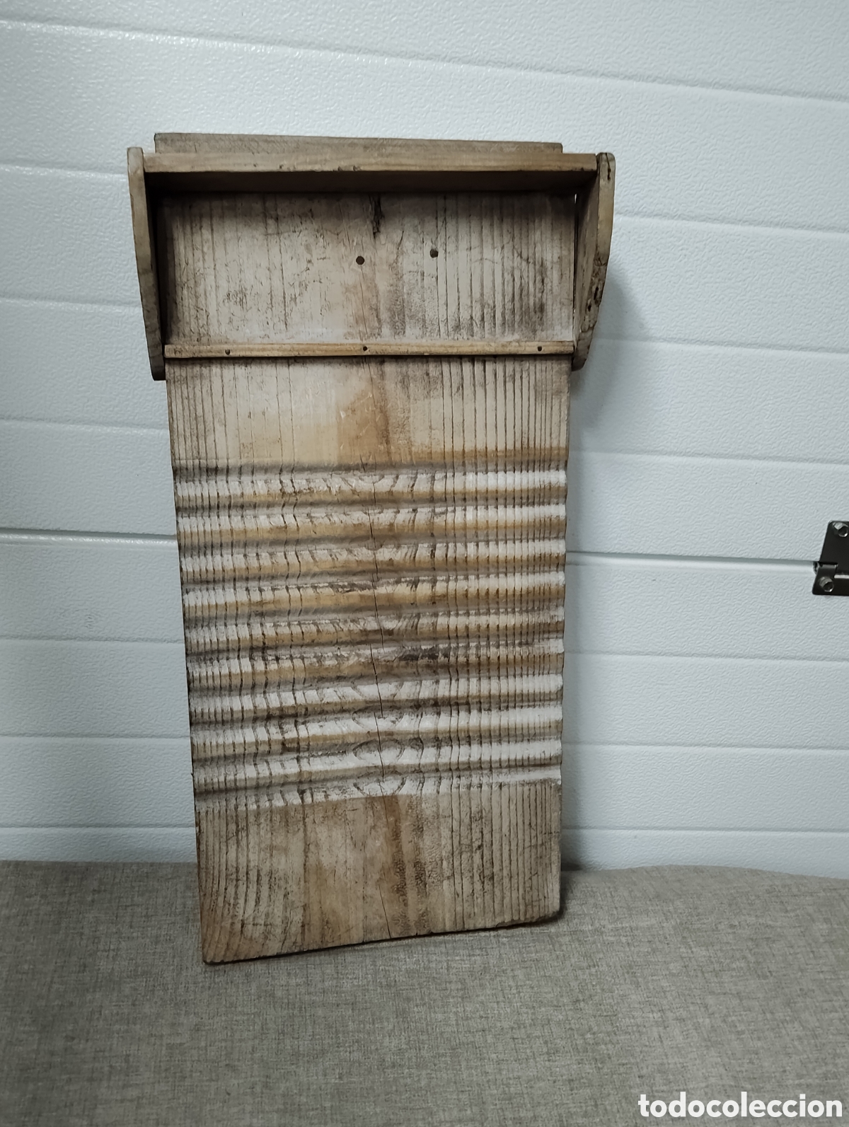 Antig&uuml;edades: Tabla de lavar antigua - Foto 2