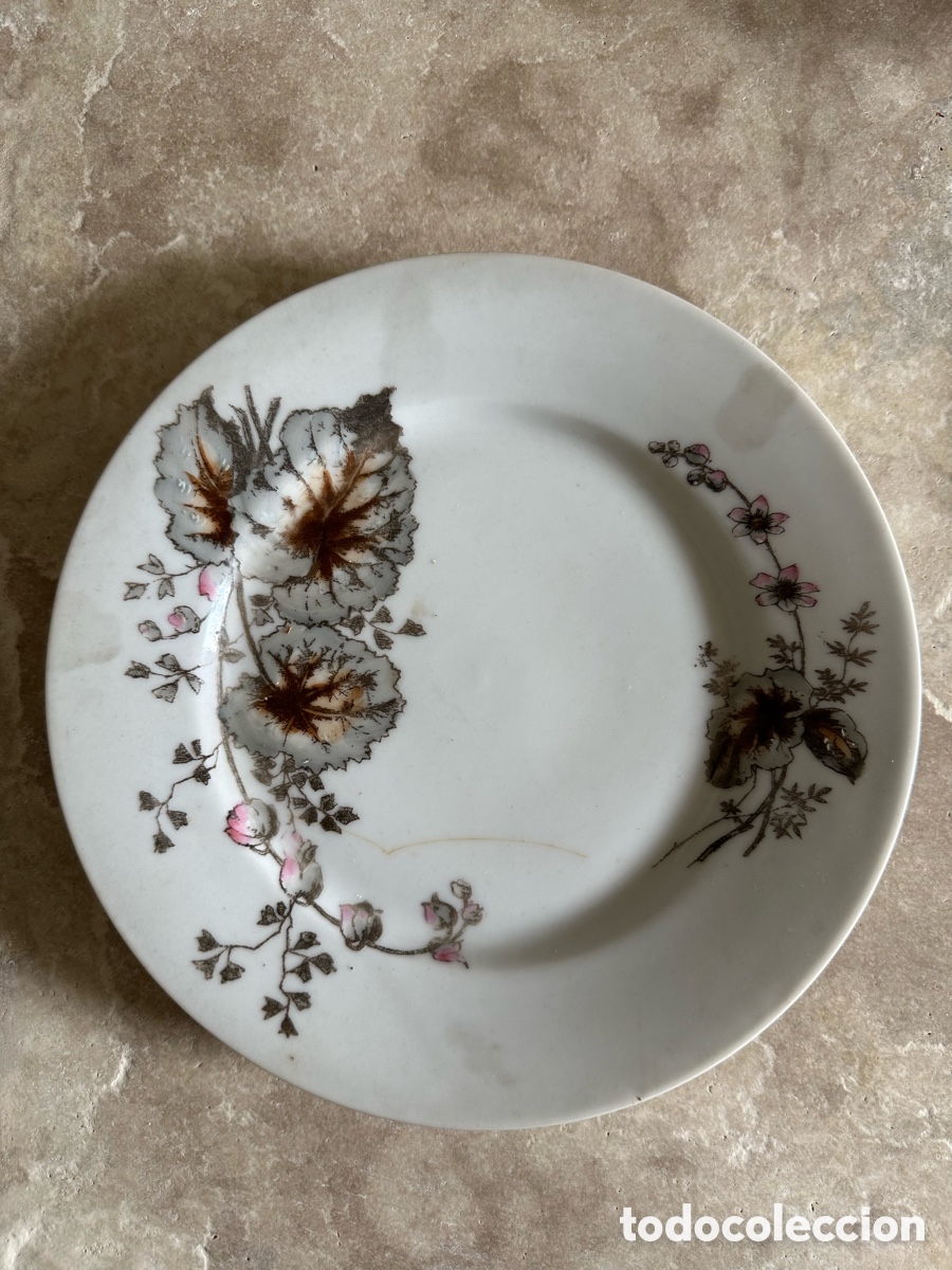 Antig&uuml;edades: Plato antiguo Limoges CFH/GDM (1882-1900)