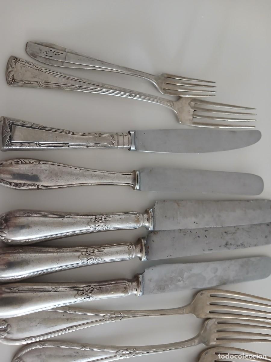 Antig&uuml;edades: Lote de cubiertos antiguos - Foto 4