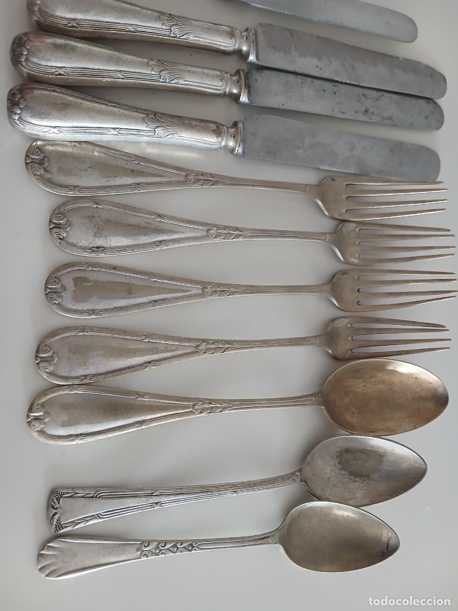Antig&uuml;edades: Lote de cubiertos antiguos - Foto 5
