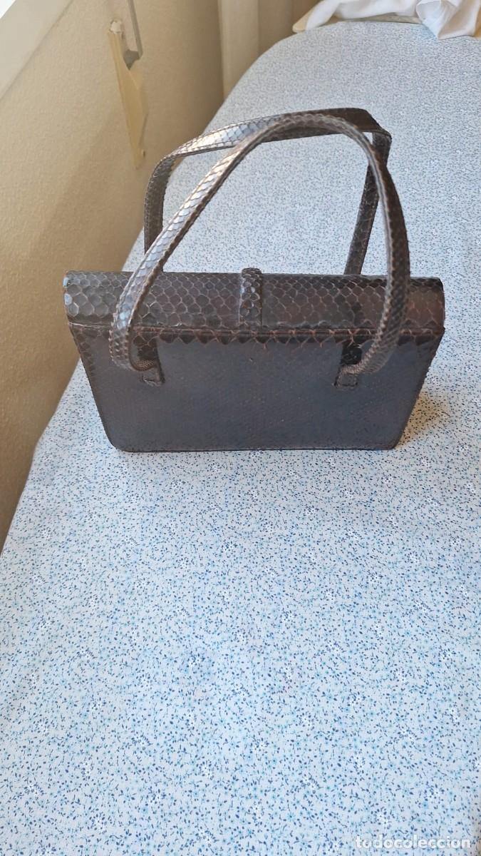 Antig&uuml;edades: bolso de piel mallorquin - Foto 2