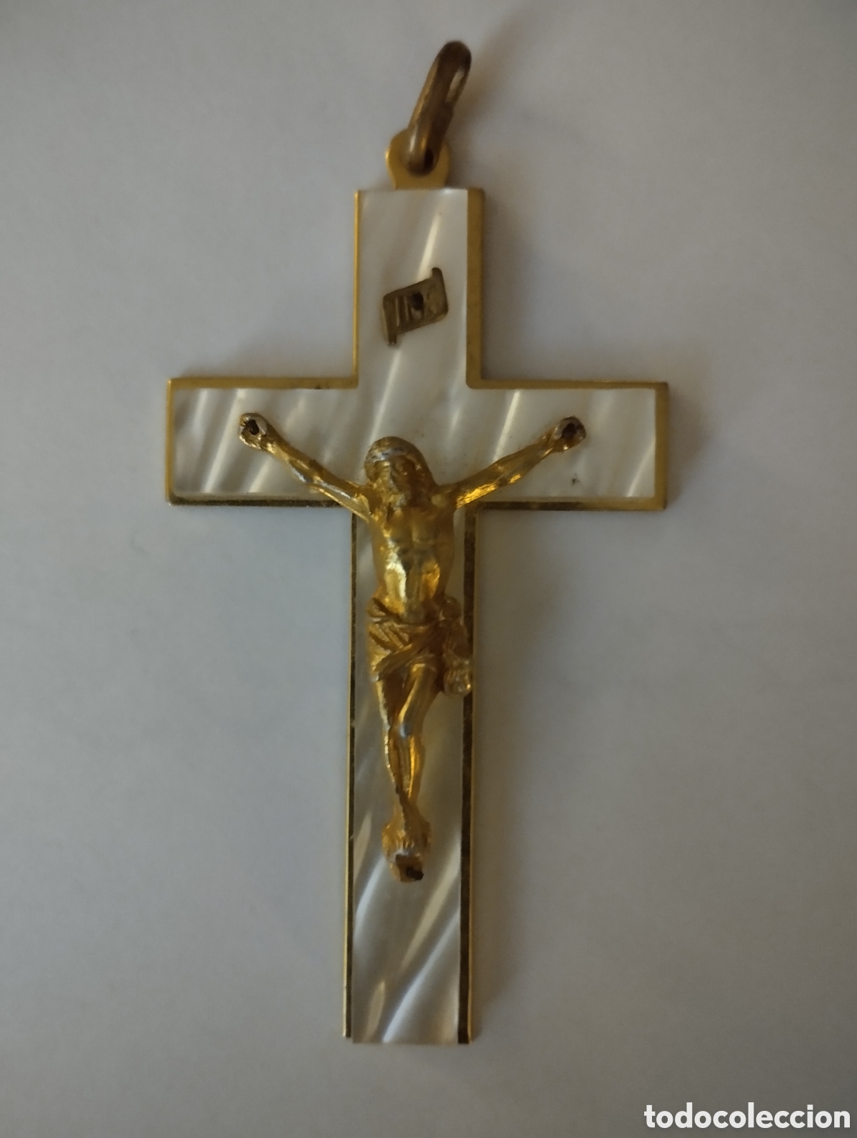 Antig&uuml;edades: Crucifijo de Primera Comunion - A&ntilde;o 1970-1972.