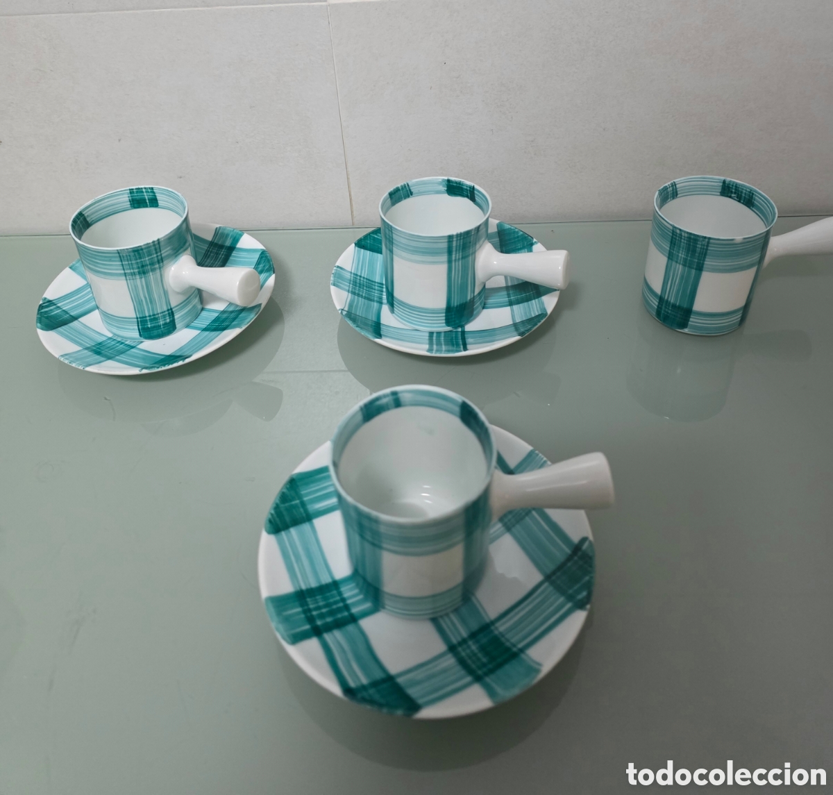 Antig&uuml;edades: Tazas y platos de caf&eacute; Castro Sargadelos