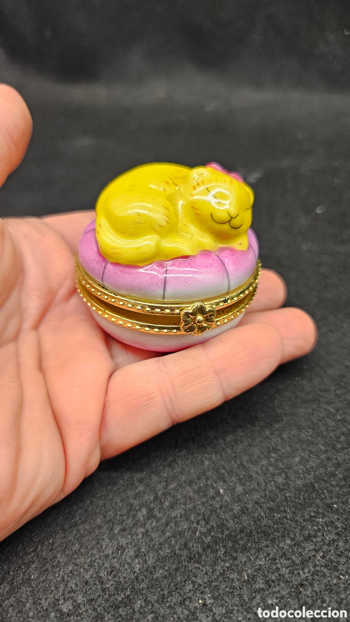 Antiguidades: Cajita de porcelana de colecci&oacute;n