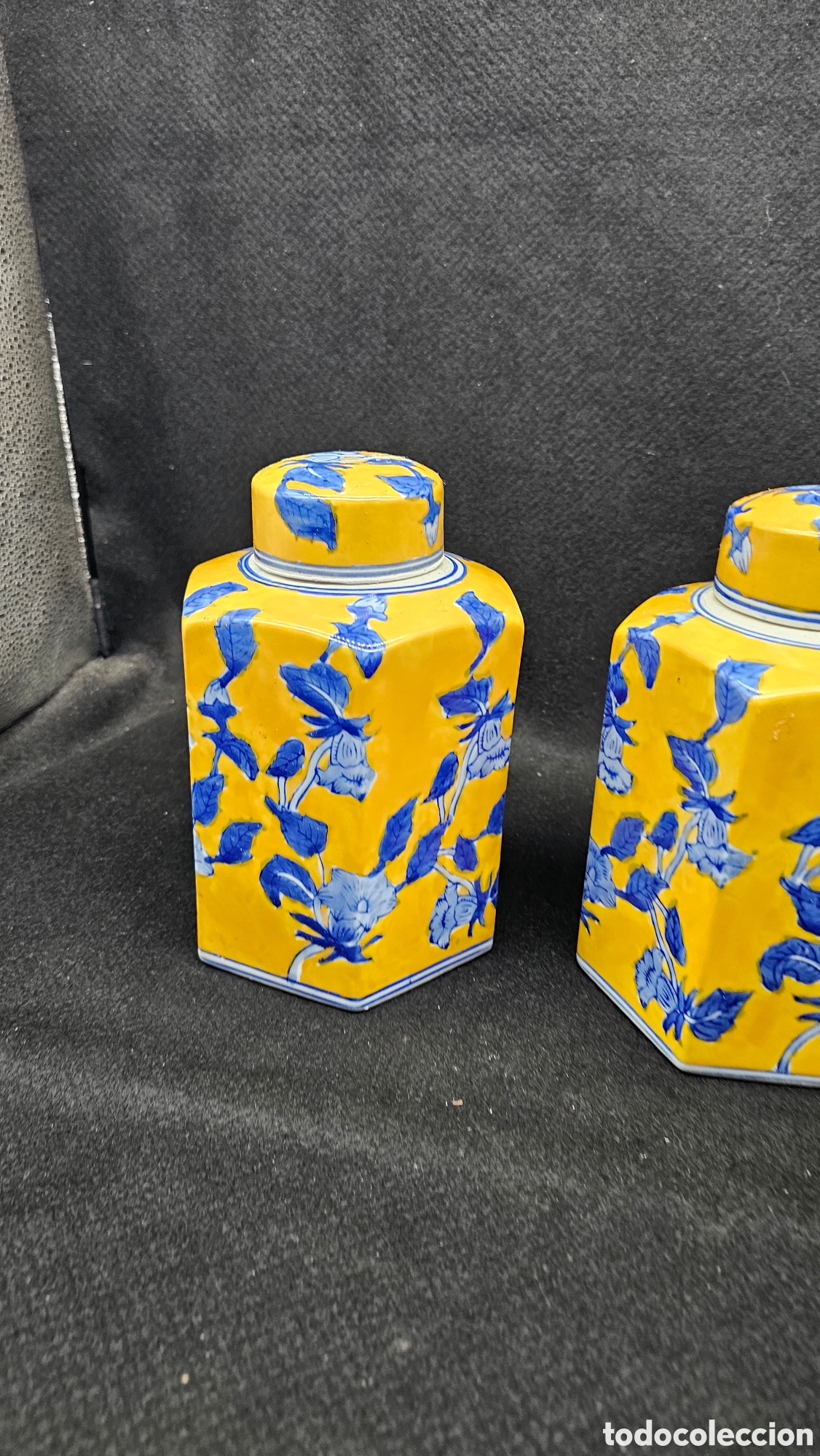 Antig&uuml;edades: 2 tibor de porcelana - Foto 2