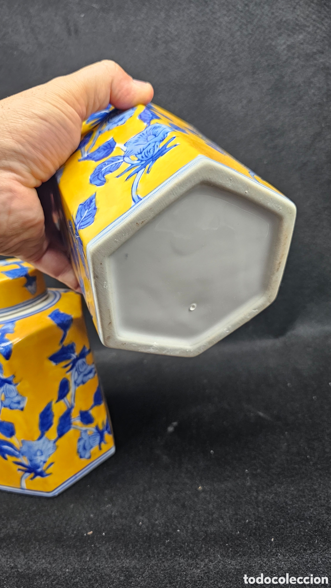 Antig&uuml;edades: 2 tibor de porcelana - Foto 5