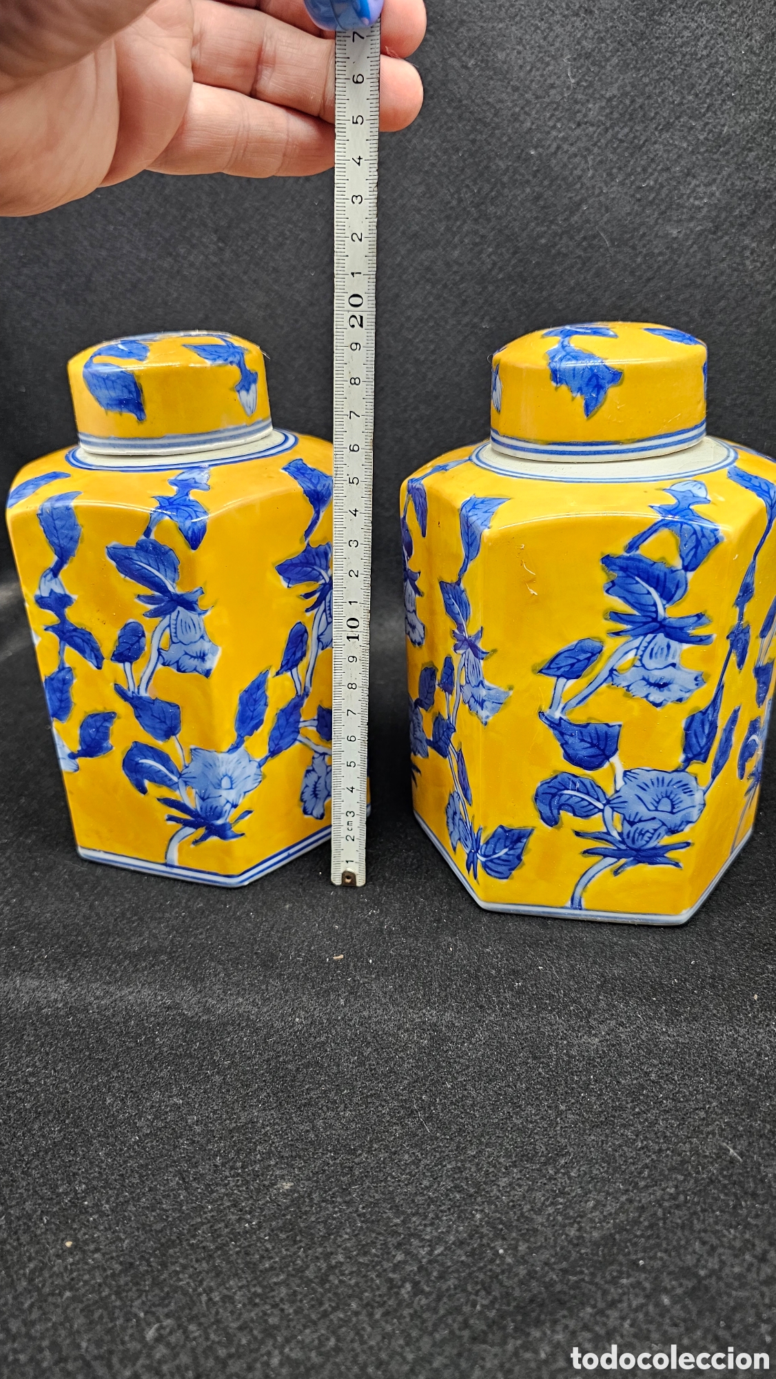 Antig&uuml;edades: 2 tibor de porcelana - Foto 7