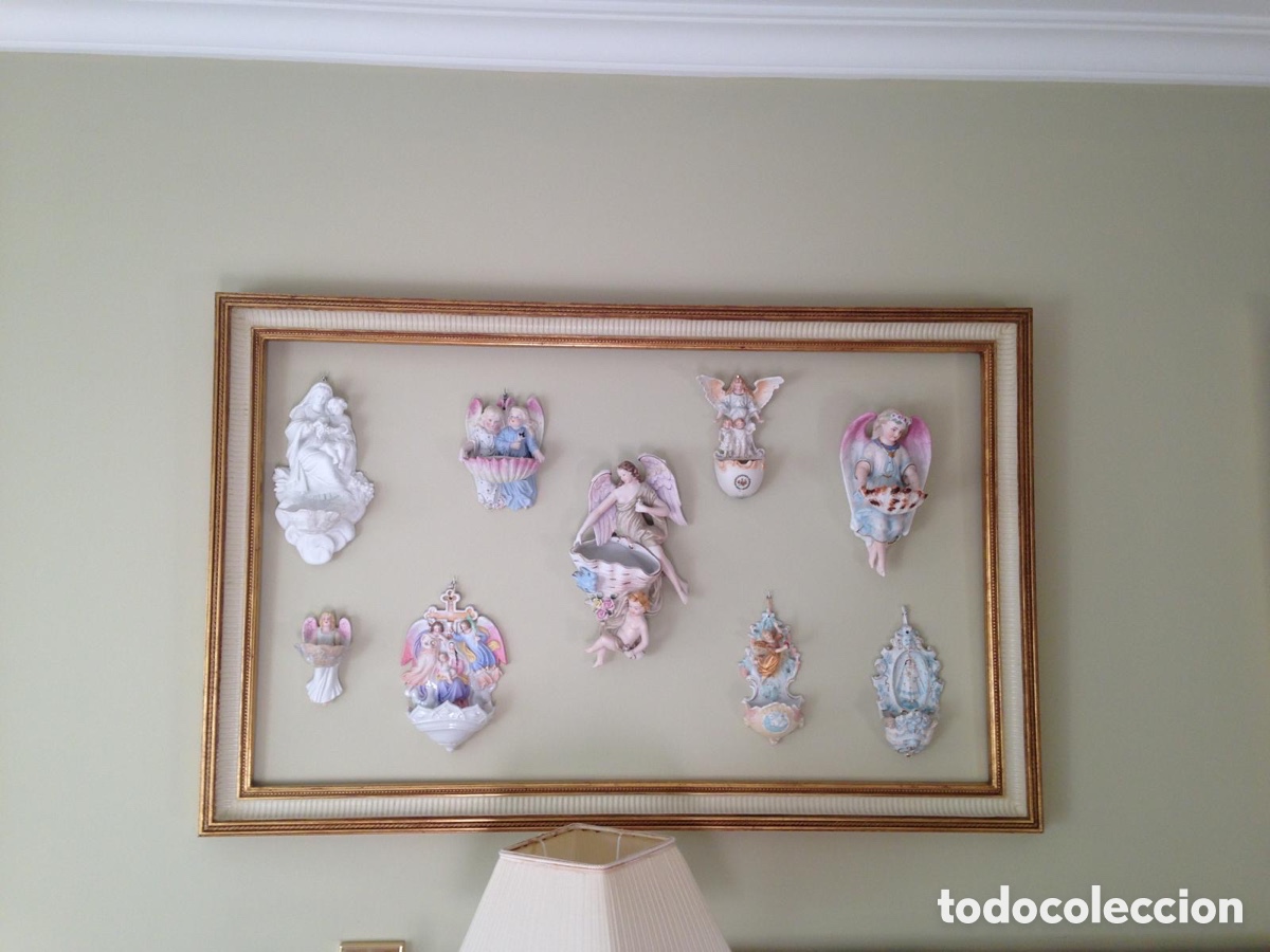 Antig&uuml;edades: Colecci&oacute;n de 19 pilas de porcelana y biscuit