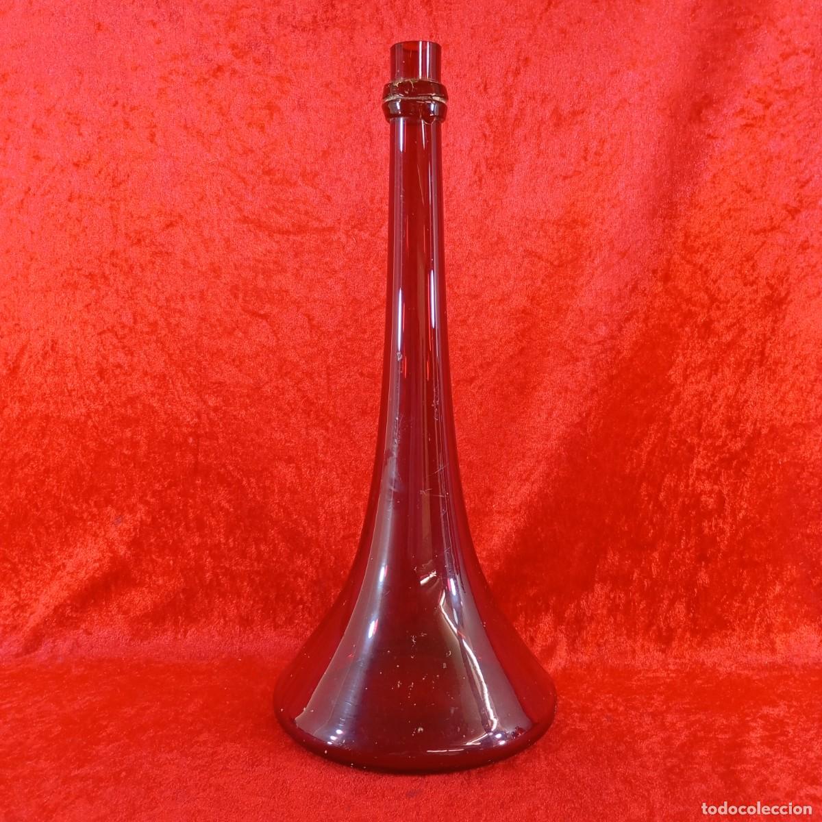 Antig&uuml;edades: JARR&Oacute;N VINTAGE DE SOLIFLORE - TECNICA DE VIDRIO SOPLADO ROJO - SIGLO XX - 40,5 CM DE ALTO