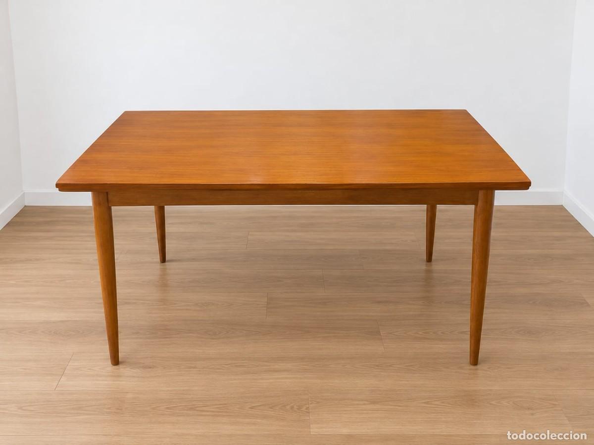Antig&uuml;edades: MESA DE COMEDOR EXTENSIBLE MID CENTURY - Foto 1