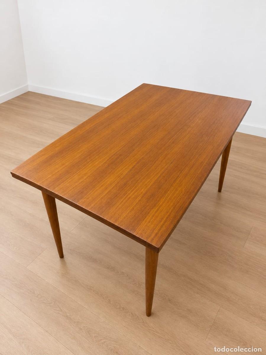 Antig&uuml;edades: MESA DE COMEDOR EXTENSIBLE MID CENTURY - Foto 2