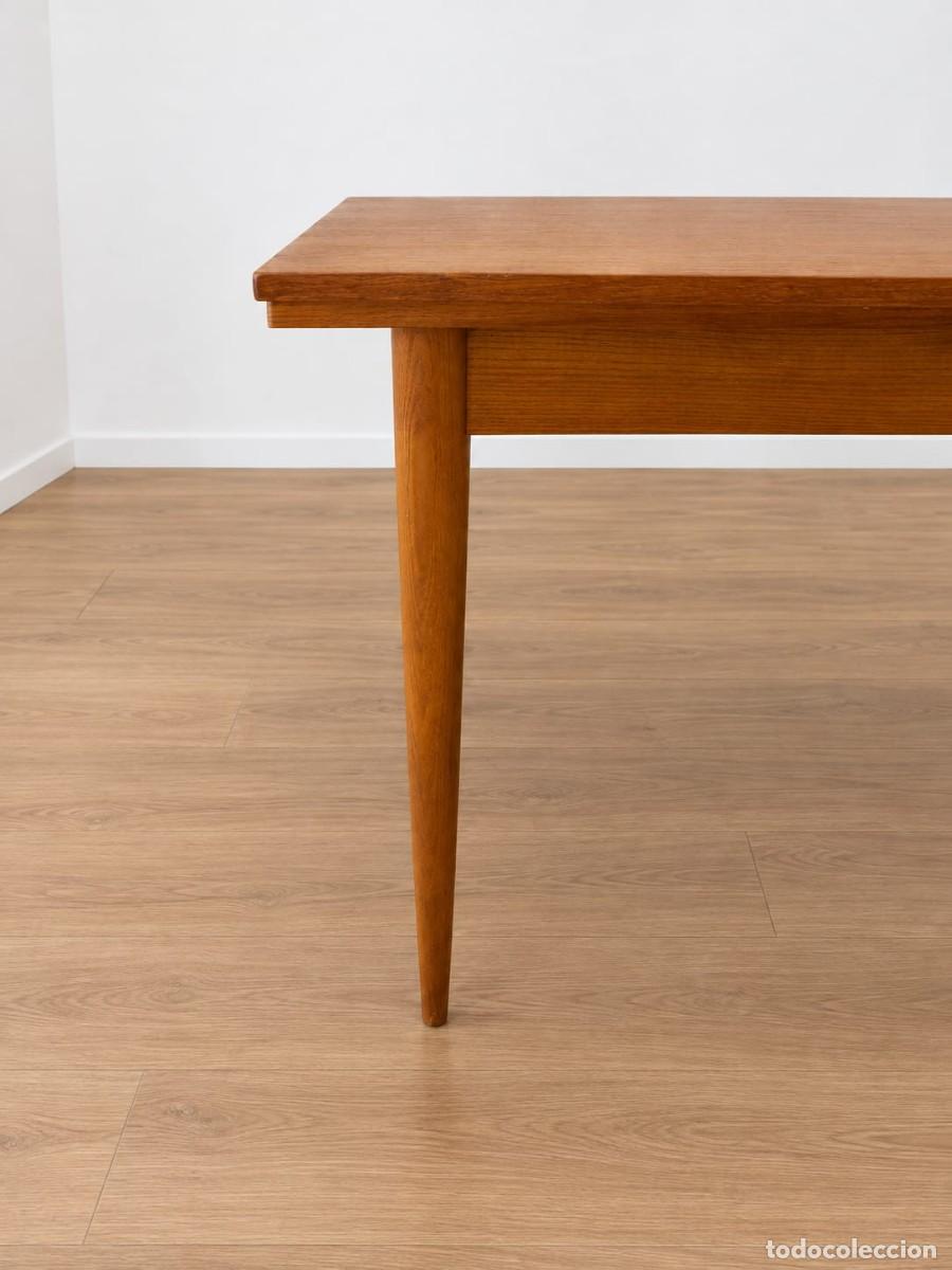 Antig&uuml;edades: MESA DE COMEDOR EXTENSIBLE MID CENTURY - Foto 3