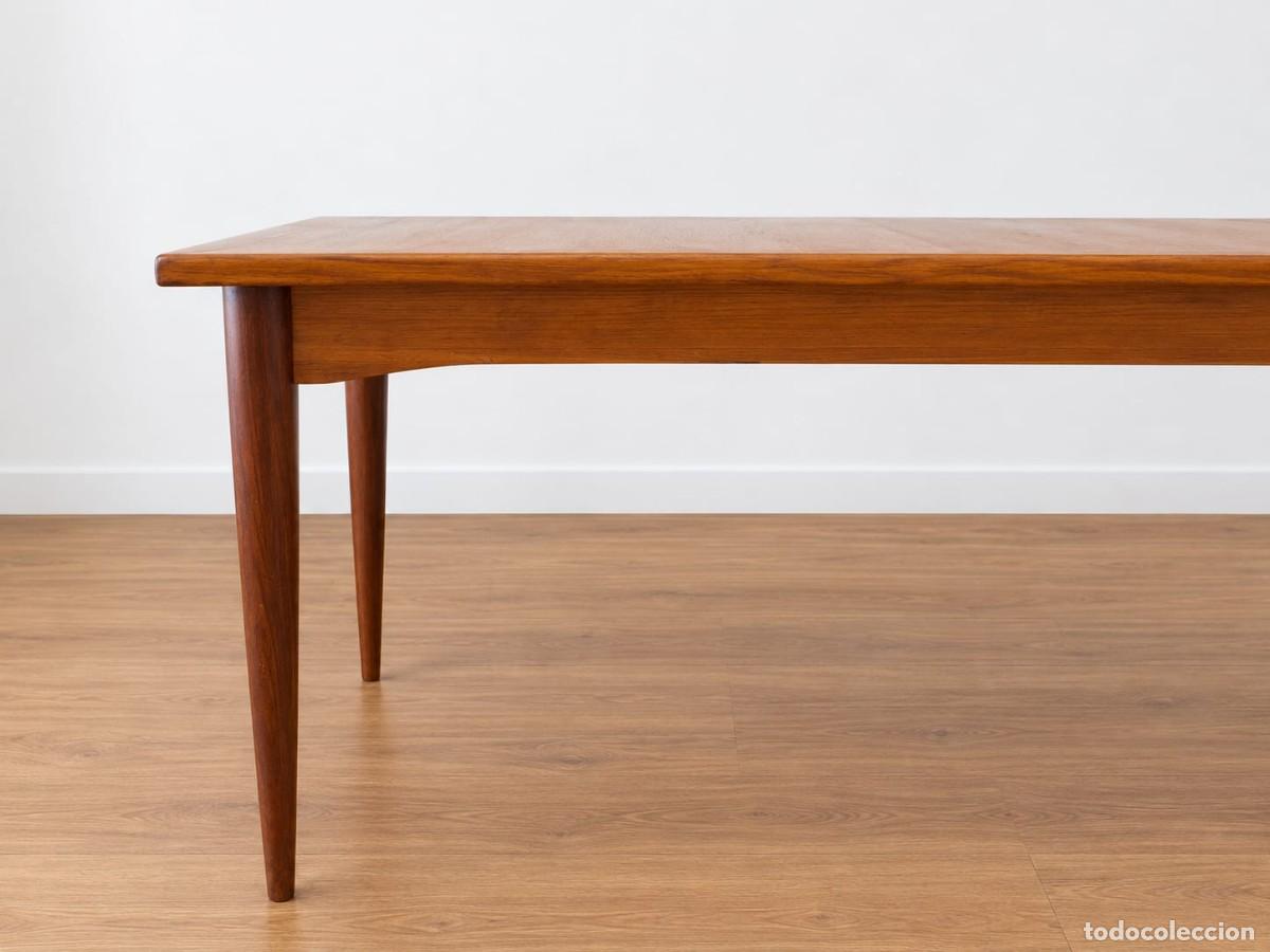 Antig&uuml;edades: MESA COMEDOR EXTENSIBLE MID CENTURY MODERN - Foto 4