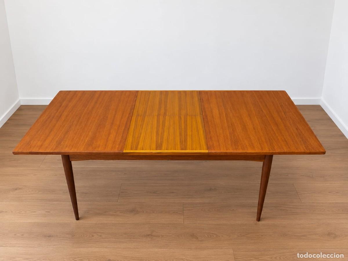 Antig&uuml;edades: MESA COMEDOR EXTENSIBLE MID CENTURY MODERN - Foto 6