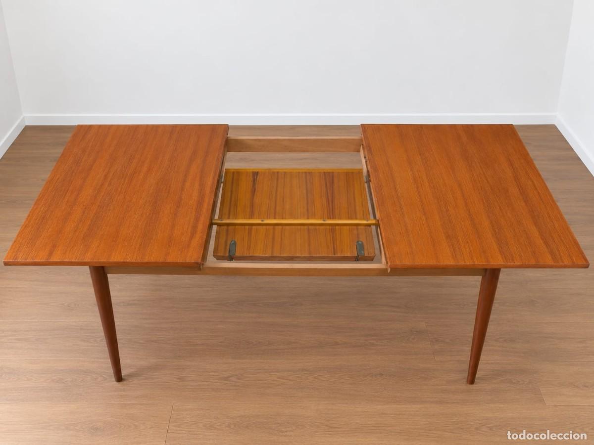 Antig&uuml;edades: MESA COMEDOR EXTENSIBLE MID CENTURY MODERN - Foto 7