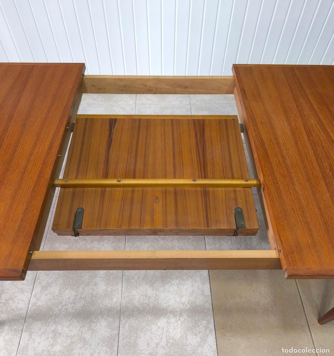Antig&uuml;edades: MESA COMEDOR EXTENSIBLE MID CENTURY MODERN - Foto 8