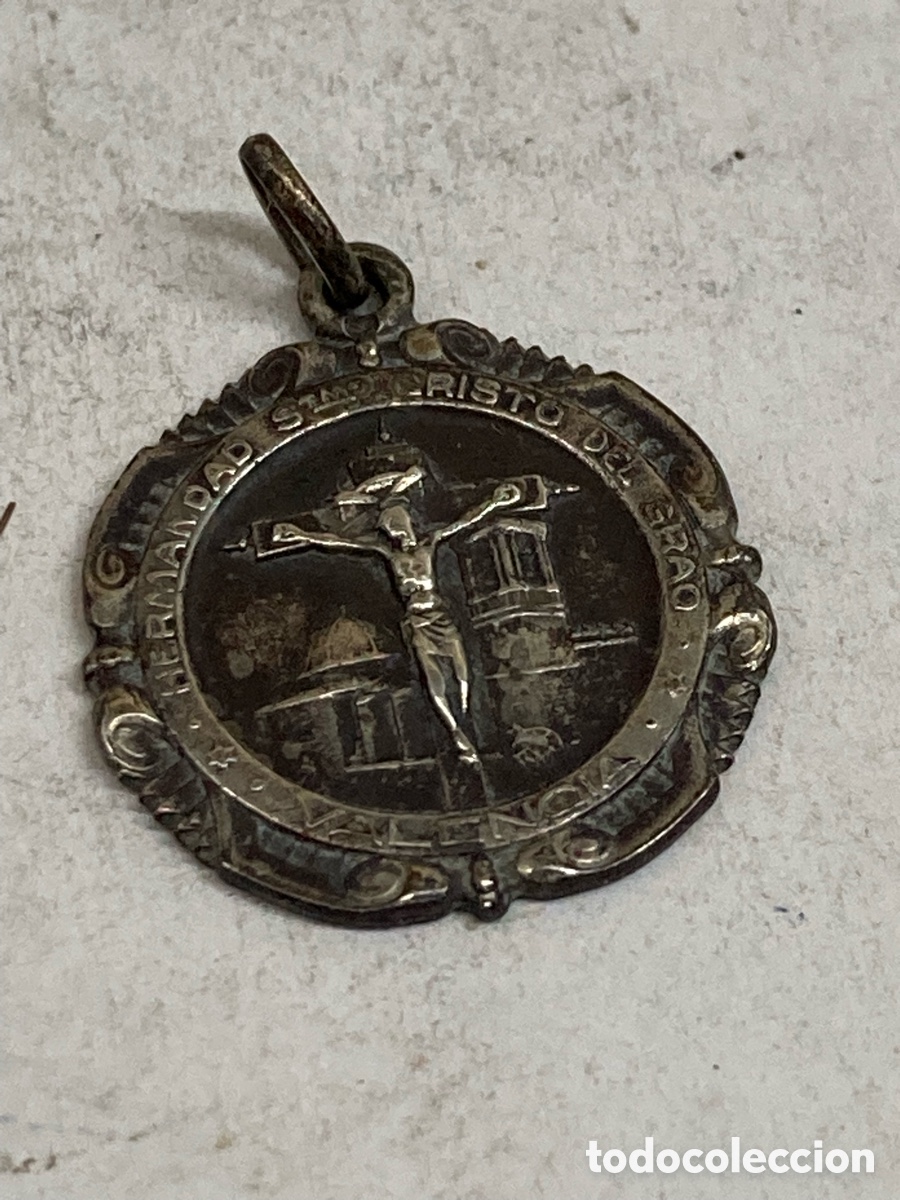 Antig&uuml;edades: Medalla de plata religiosa C678