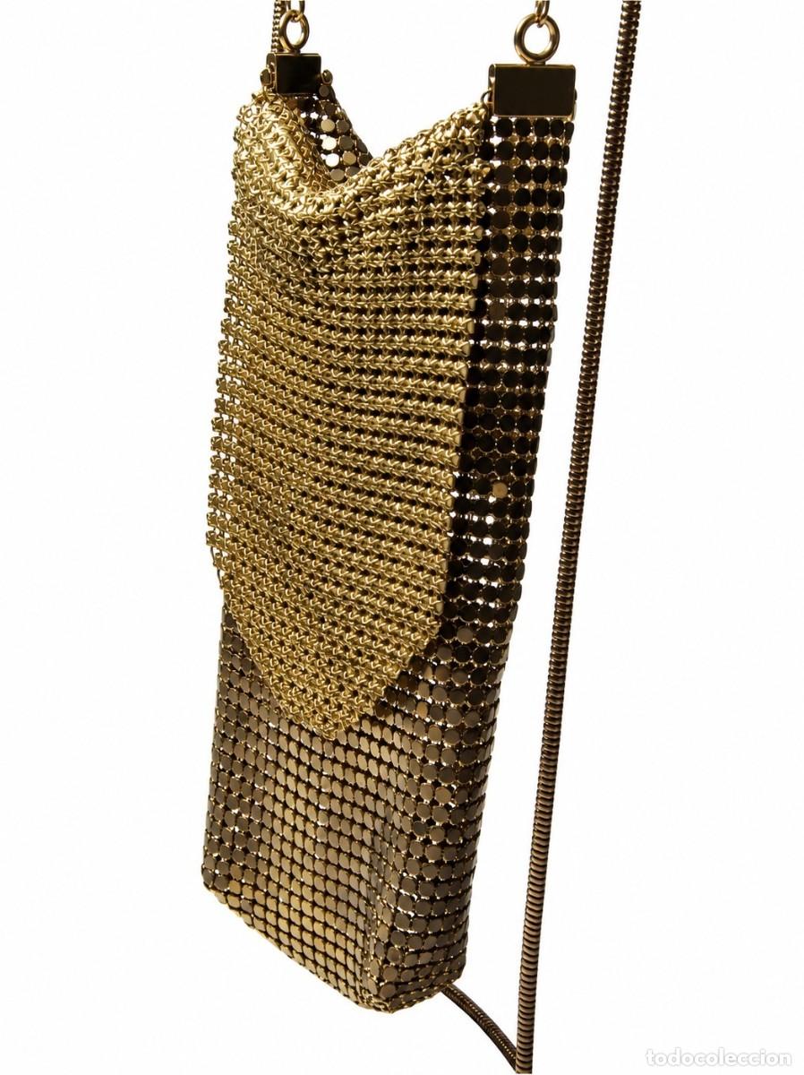 Antig&uuml;edades: Bolso de malla dorada tipo soir&eacute;e. Ca. 1920&ndash;1930