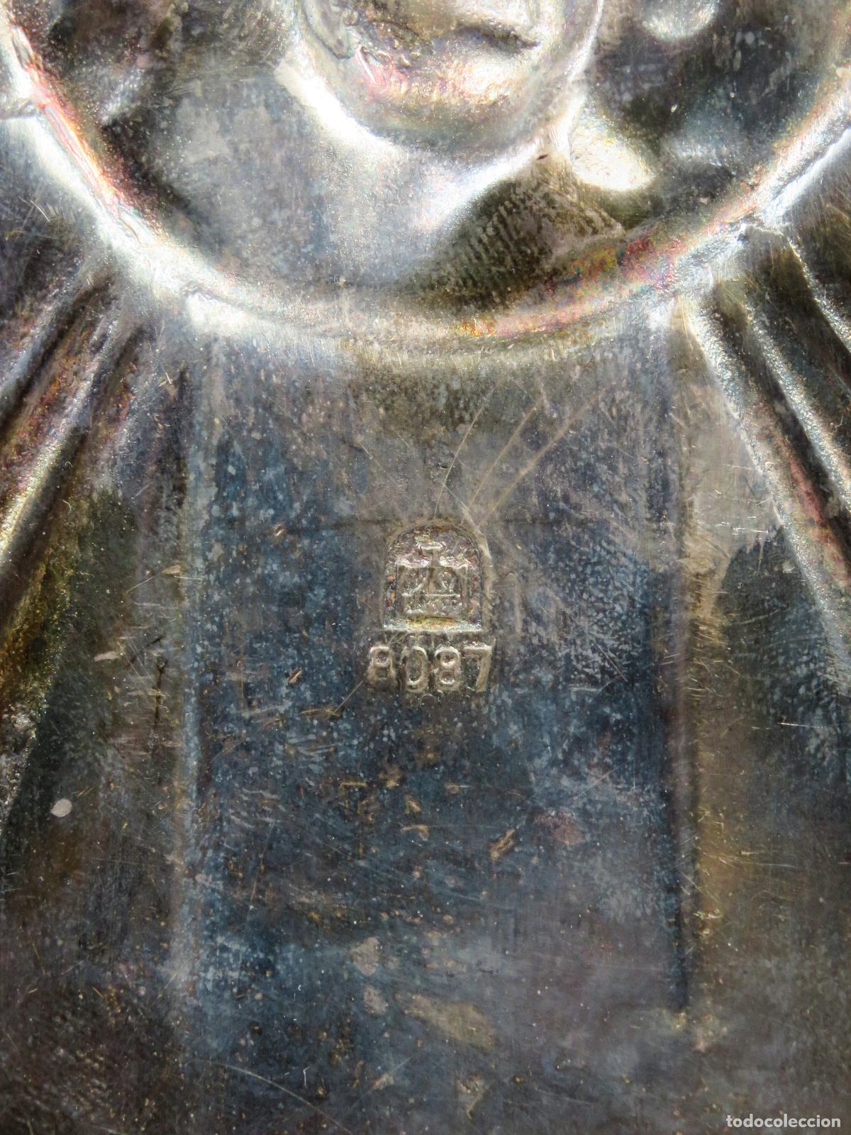 Antig&uuml;edades: Benditera devocional metal Ecce Homo 1920 Francia - Foto 7