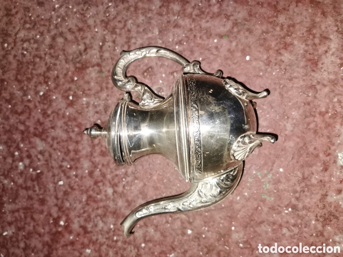 Antig&uuml;edades: Juego de caf&eacute; de alpaca - Foto 8