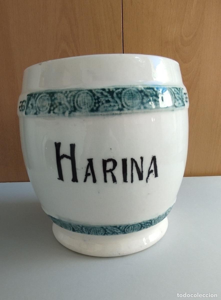 Antig&uuml;edades: Bote/tarro de cocina, en ceramica de Manises
