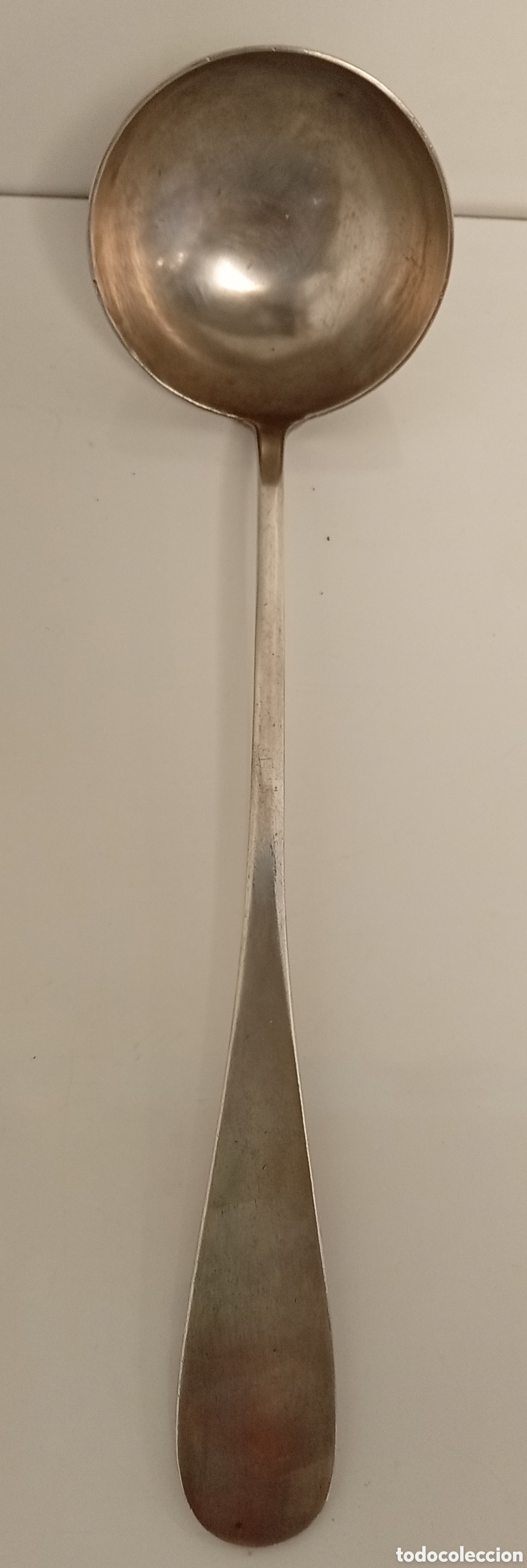 Antig&uuml;edades: .CUCHARON ANTIGUO DE ALPACA - Foto 3