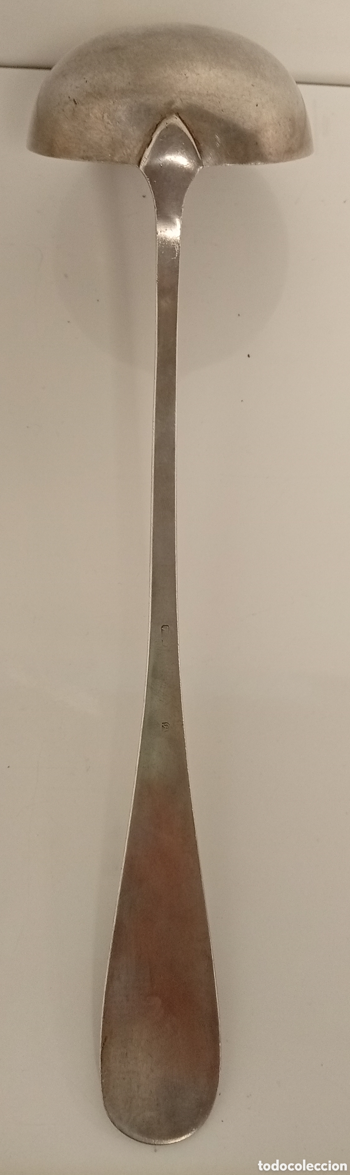 Antig&uuml;edades: .CUCHARON ANTIGUO DE ALPACA - Foto 4