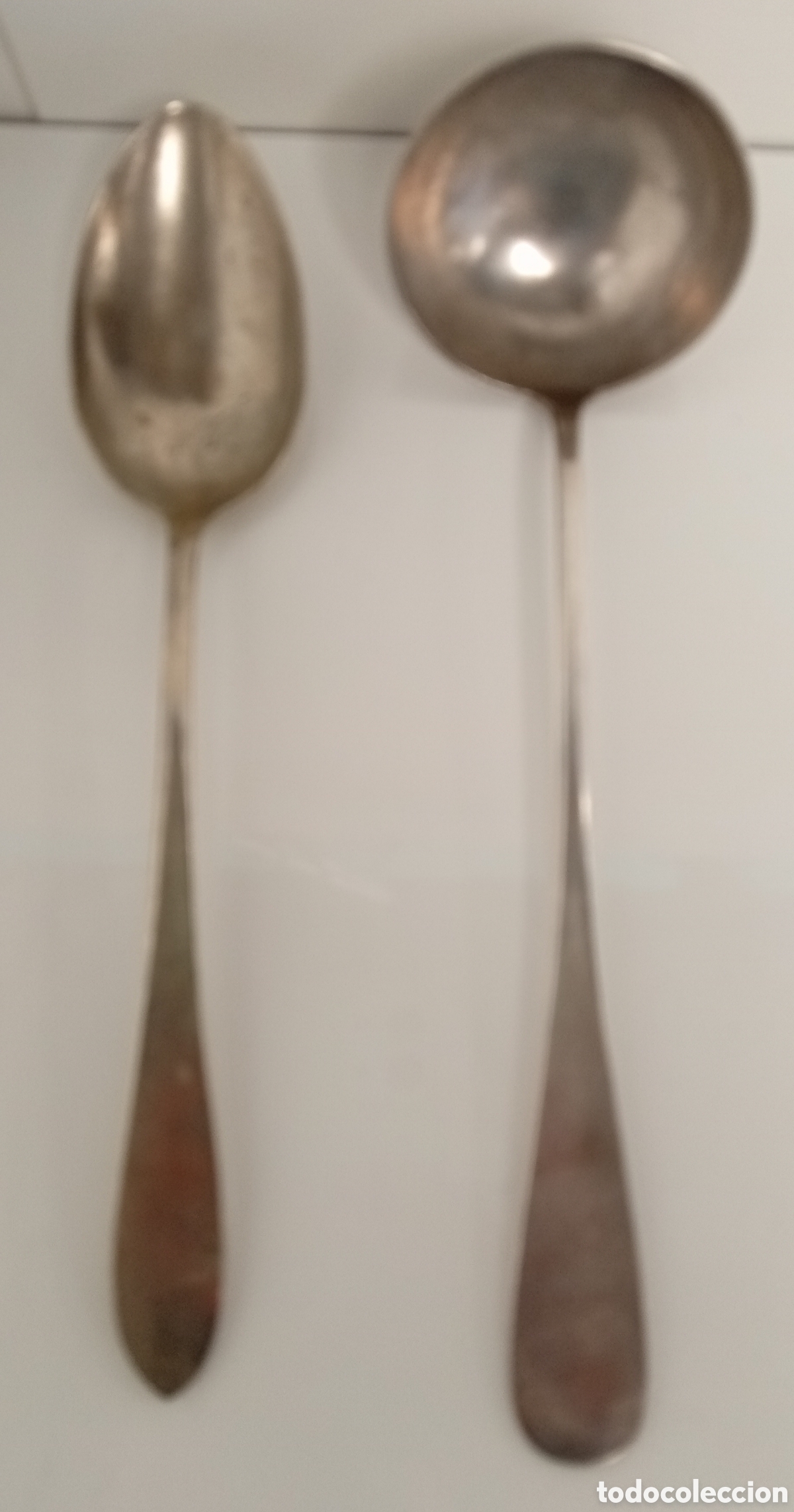 Antig&uuml;edades: .CUCHARON ANTIGUO DE ALPACA