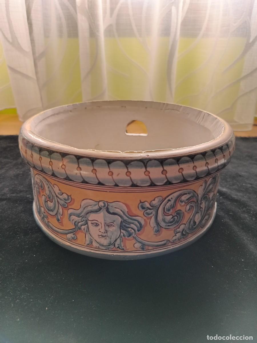 Antiguidades: Antiguo cuenco de cer&aacute;mica de Talavera taller de Ruiz de Luna con sello