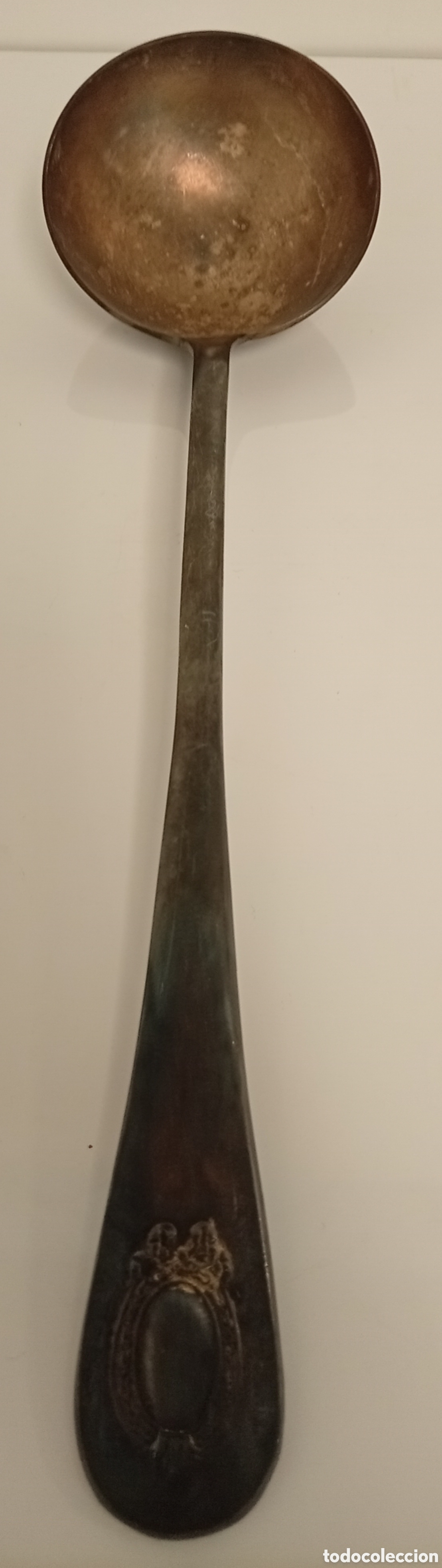 Antig&uuml;edades: .CUCHARON ANTIGUO DE ALPACA - Foto 2