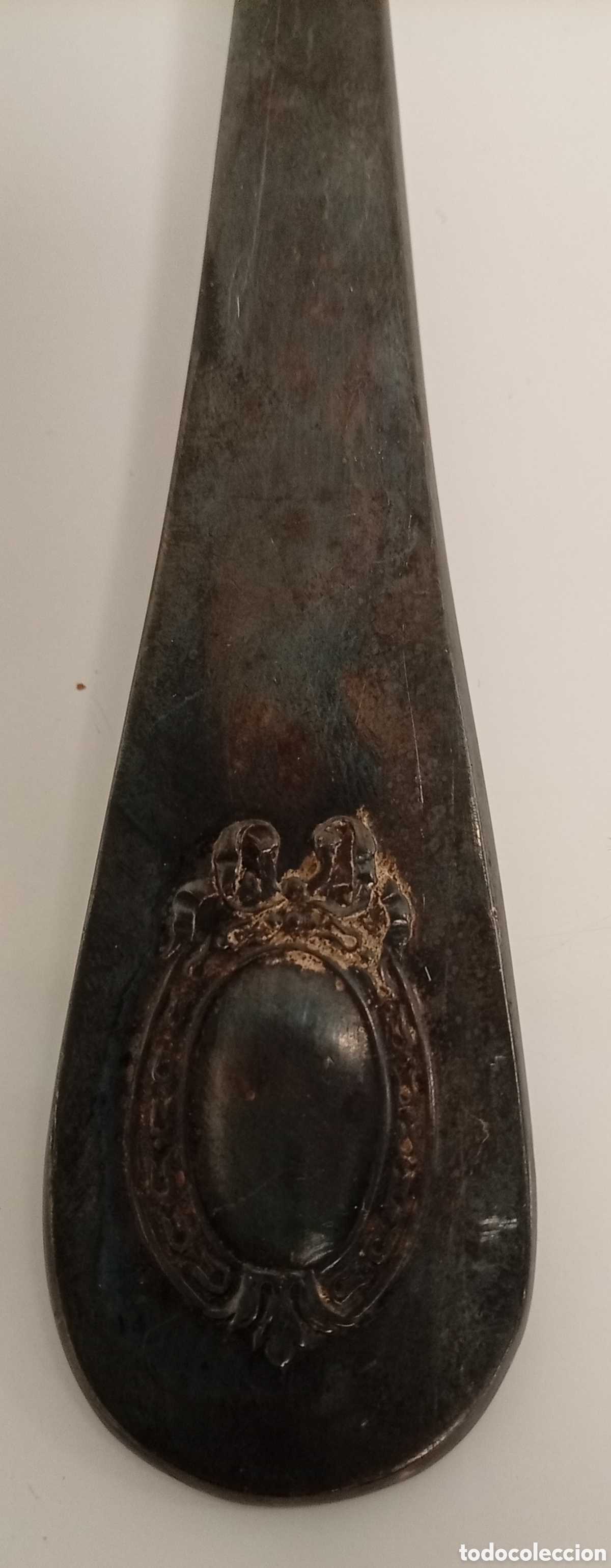 Antig&uuml;edades: .CUCHARON ANTIGUO DE ALPACA - Foto 3
