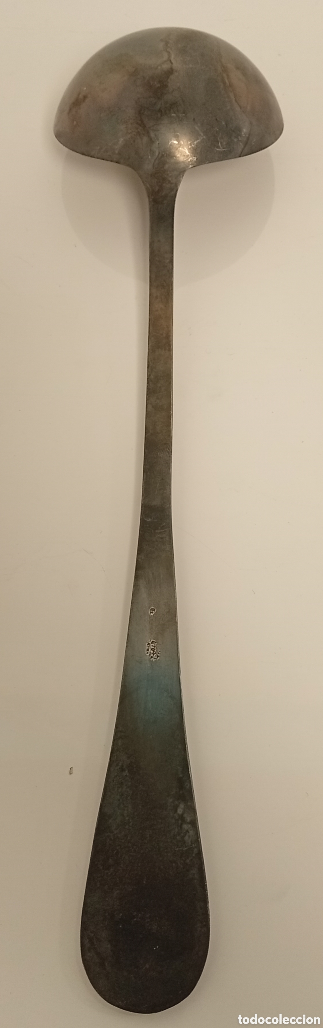 Antig&uuml;edades: .CUCHARON ANTIGUO DE ALPACA - Foto 4