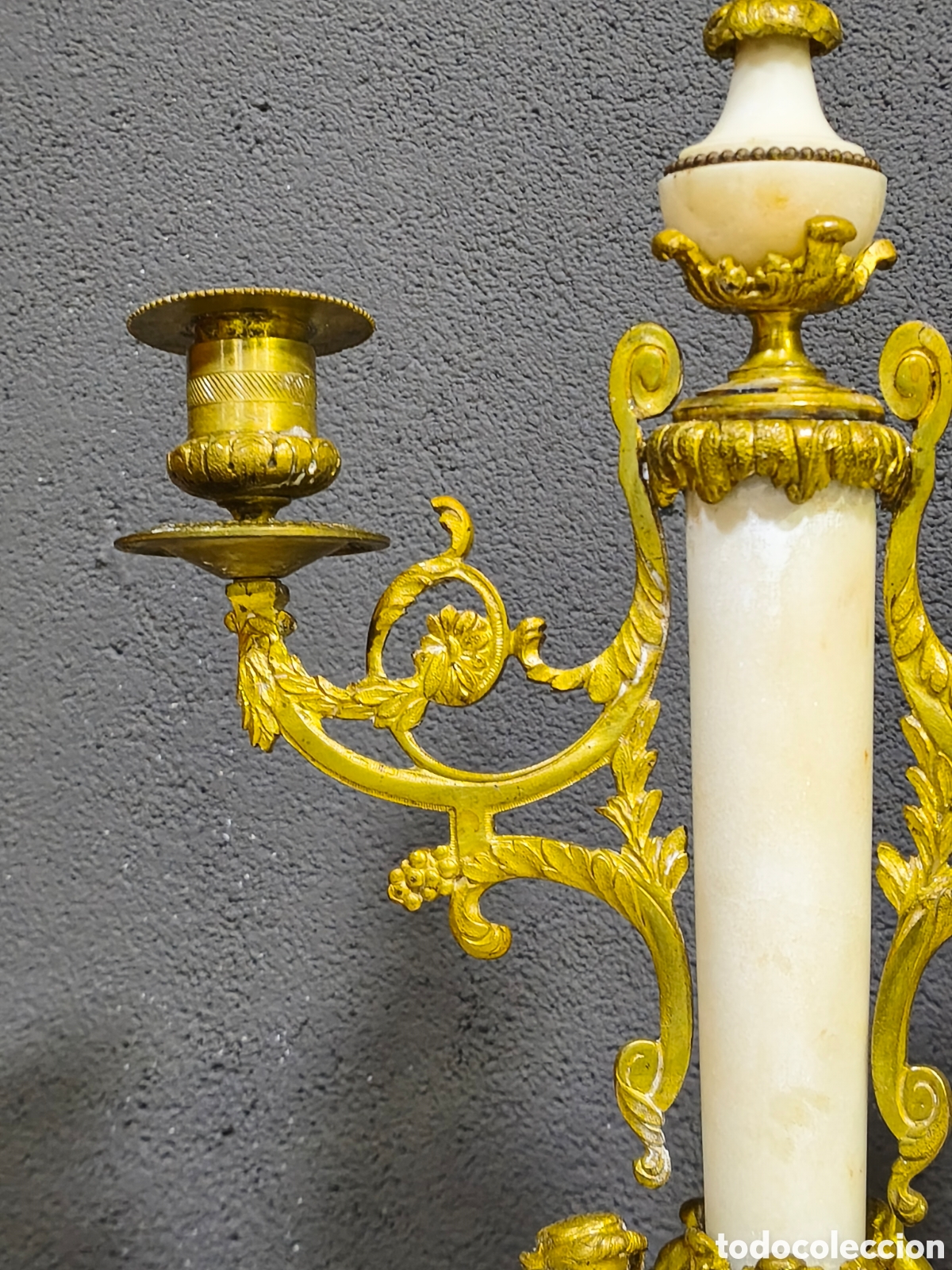 Antig&uuml;edades: Pareja de candelabros Luis XVI - Foto 5