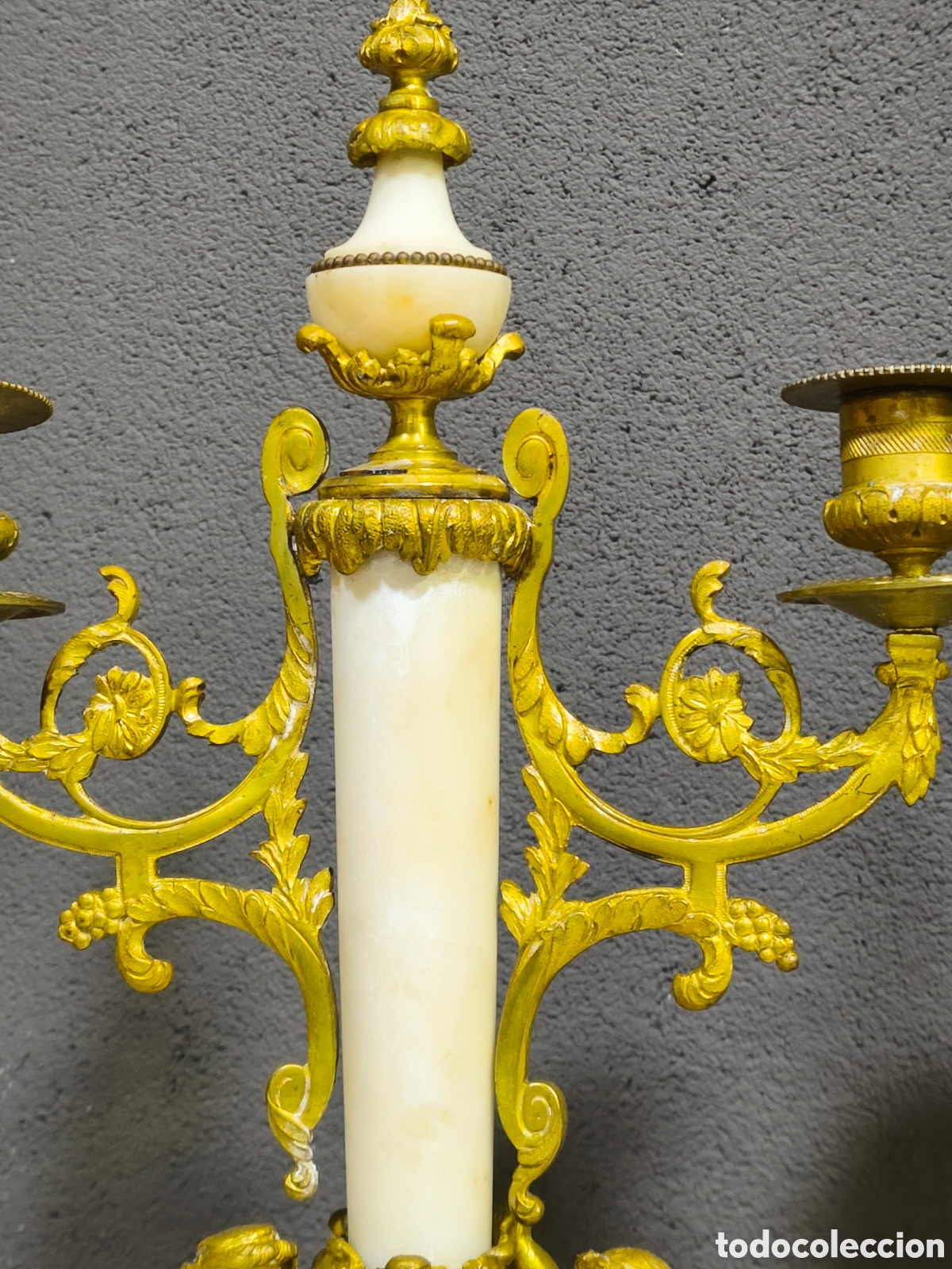 Antig&uuml;edades: Pareja de candelabros Luis XVI - Foto 7