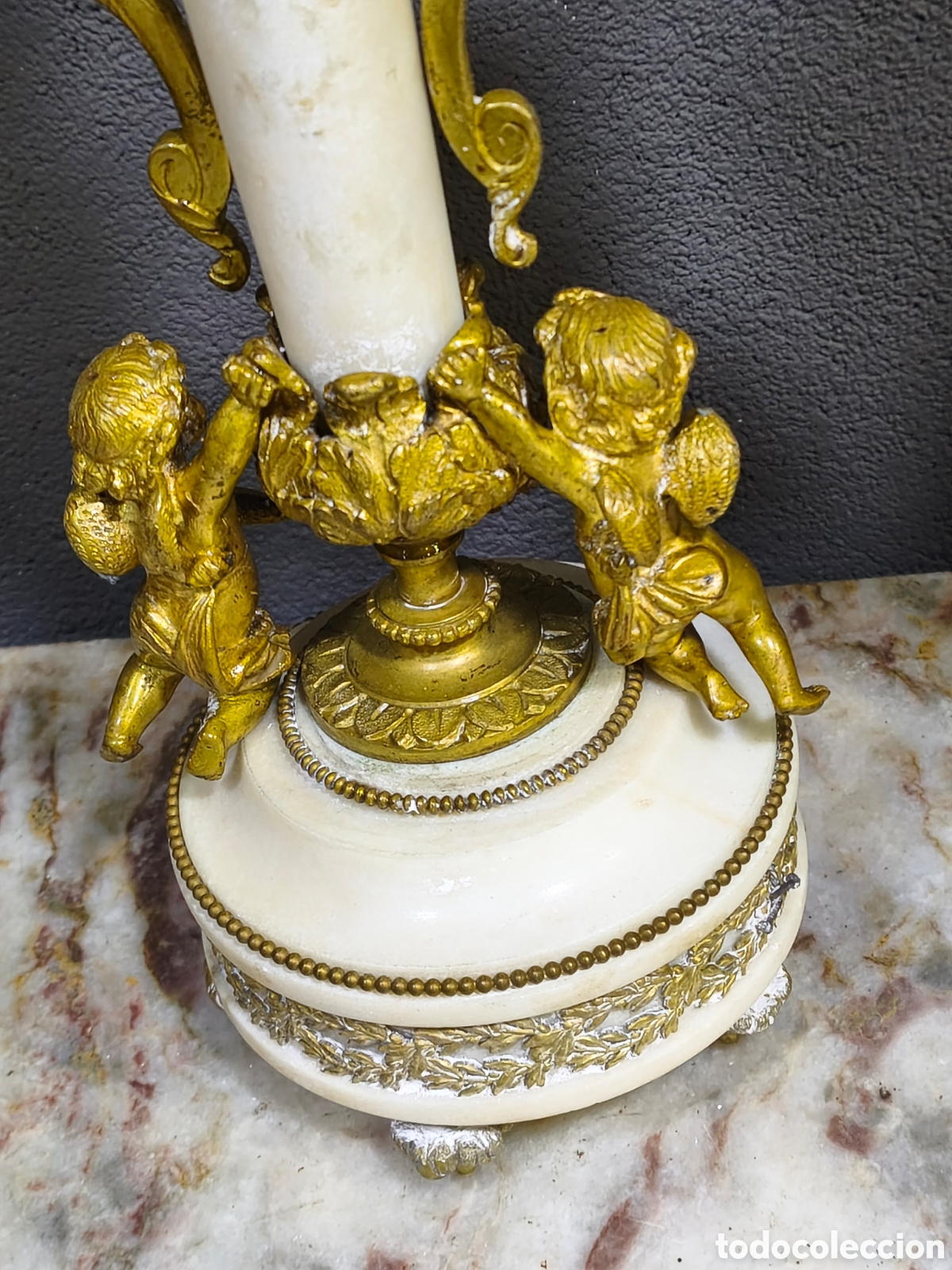 Antig&uuml;edades: Pareja de candelabros Luis XVI - Foto 11