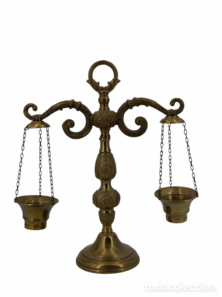 Antig&uuml;edades: Antigua Balanza de Adorno de Bronce
